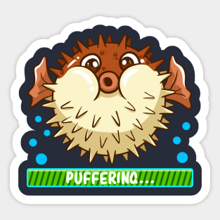 Pufferfish Puffering Fish Sticker